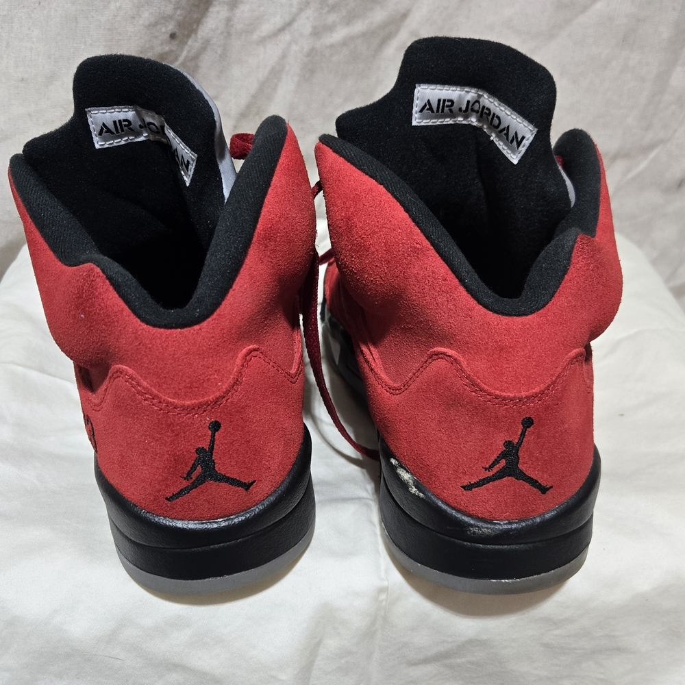 🔥 Air Jordan 5 Raging Bull Red Suede (2021) | Size 9 | OG Box | Shrink Wrapped - Picture 7 of 10